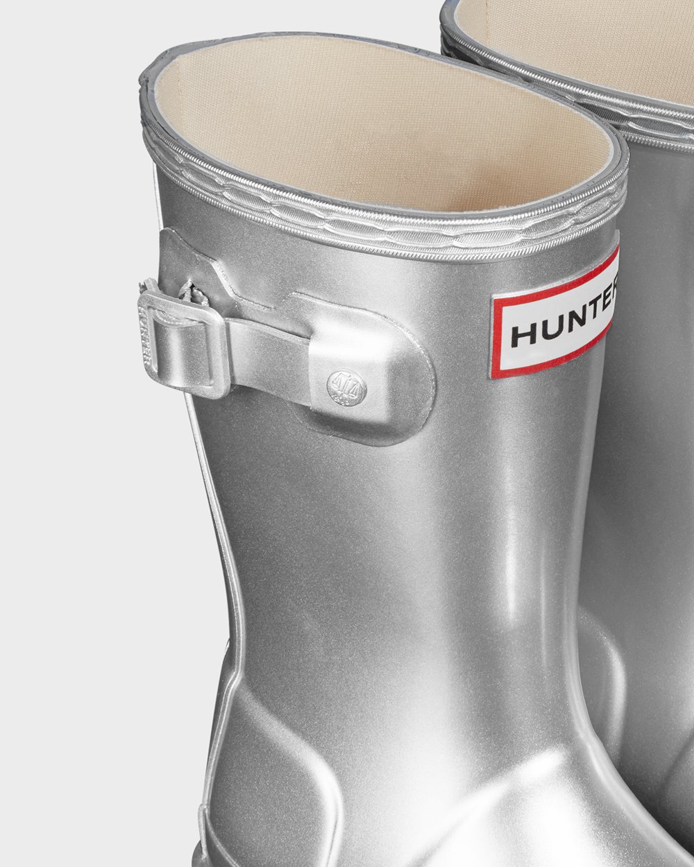 Kids Hunter Rain Boots Silver - Original Little Metallic - 5639142-KF